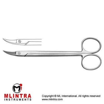 Quimby Delicate Scissor Curved Stainless Steel, 13 cm - 5"